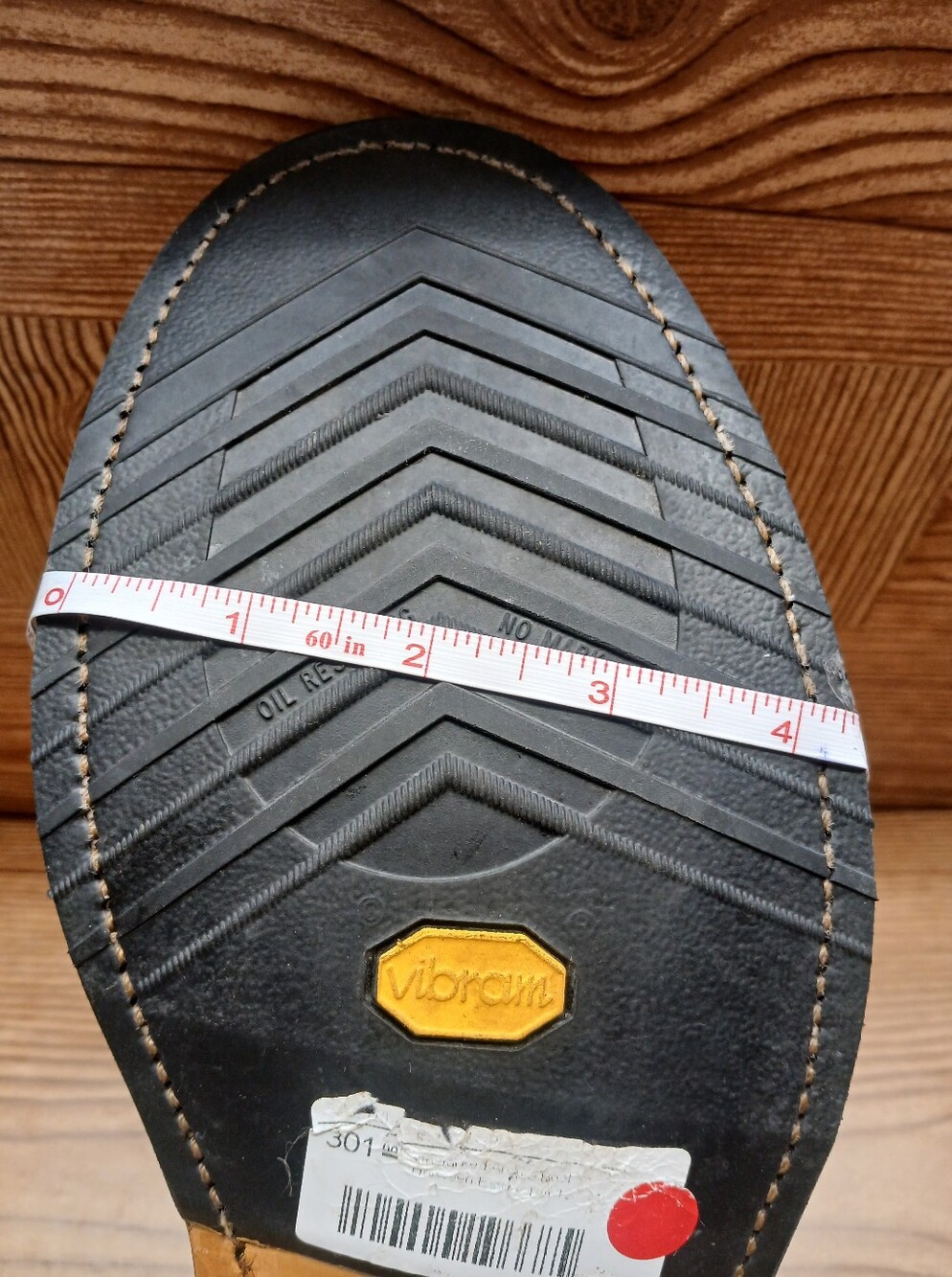 Unmarked Goodyear Leather Welt Lace-Up Boots with Yellow Accents Size 12 - Picture 13 of 16
